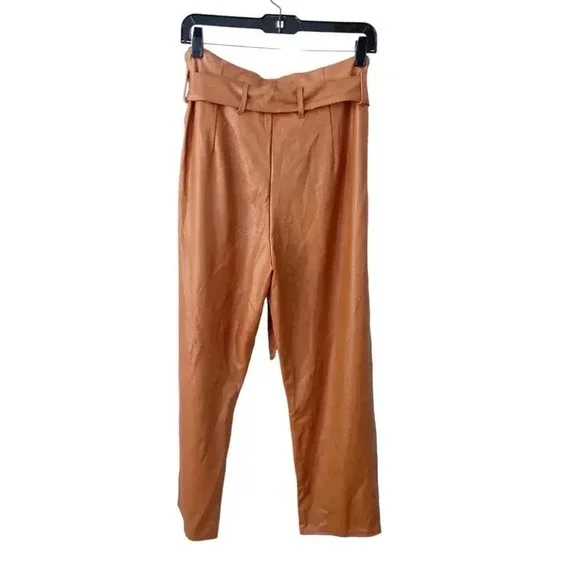 Commando Faux Leather Paperbag Pants Cocoa size Medium - Picture 3 of 9